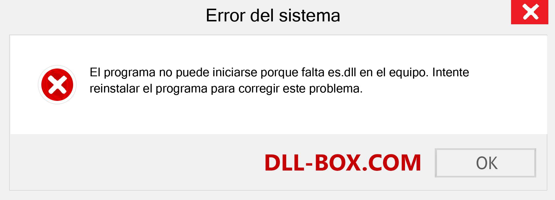 ¿Falta el archivo es.dll ?. Descargar para Windows 7, 8, 10 - Corregir es dll Missing Error en Windows, fotos, imágenes