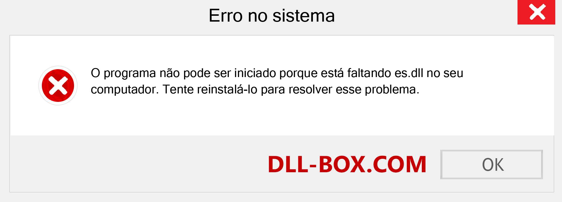 Arquivo es.dll ausente ?. Download para Windows 7, 8, 10 - Correção de erro ausente es dll no Windows, fotos, imagens